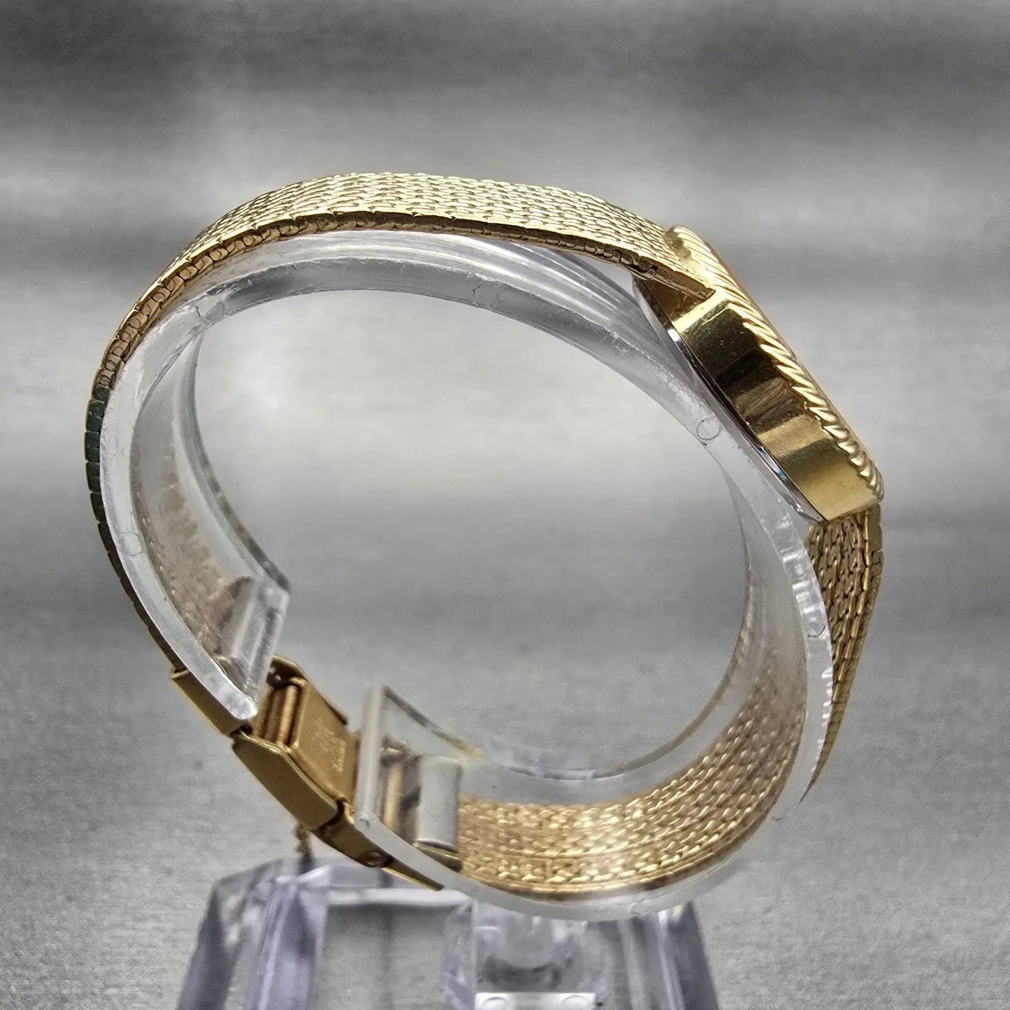 Seiko Watch Women 22mm Gold Dial Gold Tone Round 1400-0479 New Battery Vintage8
