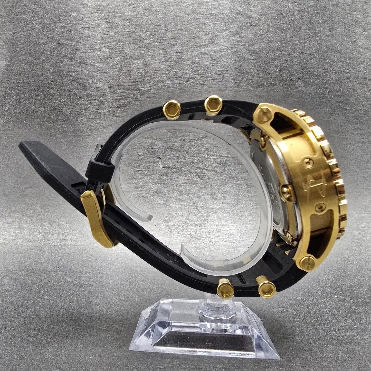 Invicta Reserve Chronograph Watch Men 52mm Champagne Dial Gold Tone 6905 New Bat8