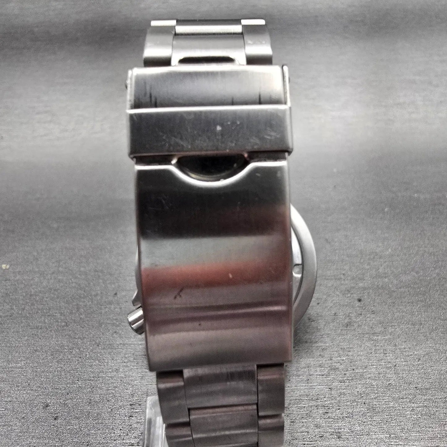 Citizen Eco-Drive Watch Men 44mm Black Dial Two Tone Date E168-S100623 Works7