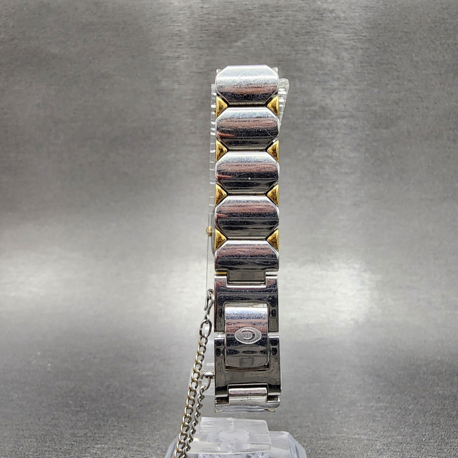 Seiko Creo Watch Women 16mm White Dial Two Tone Rectangle 4N205022 New Battery7