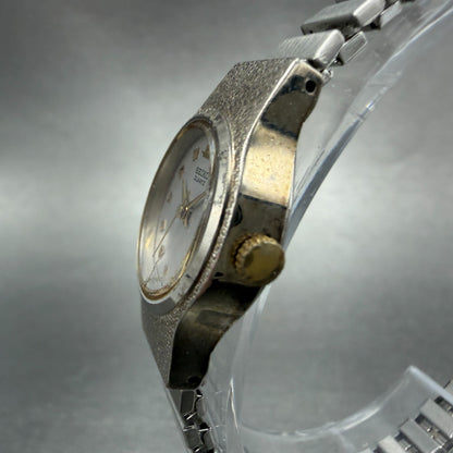 Seiko Watch Women 20mm Silver Dial Silver Tone Round 8Y21-0010  New Battery HJ72