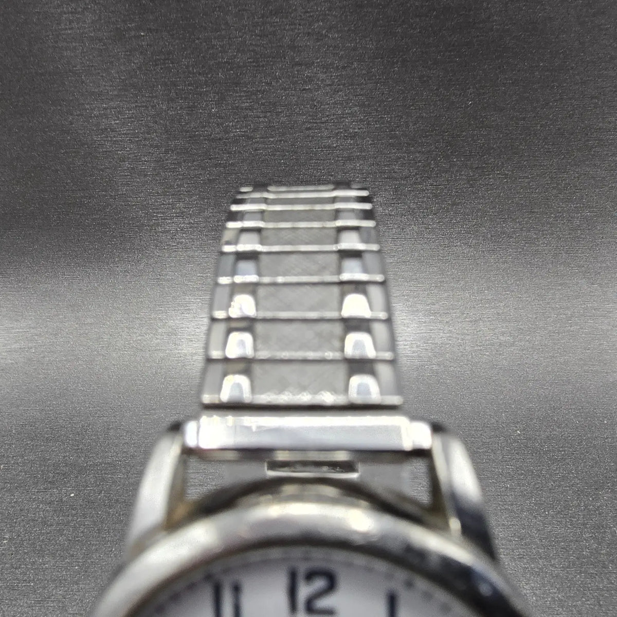 Timex Easy Reader Watch Men 35mm White Dial Silver Daydate T20461 New Battery 894