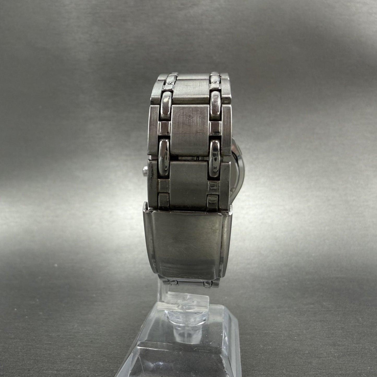 Seiko Watch Men 37mm Black Dial Silver Tone Date Round 7N42-9089 New Battery7