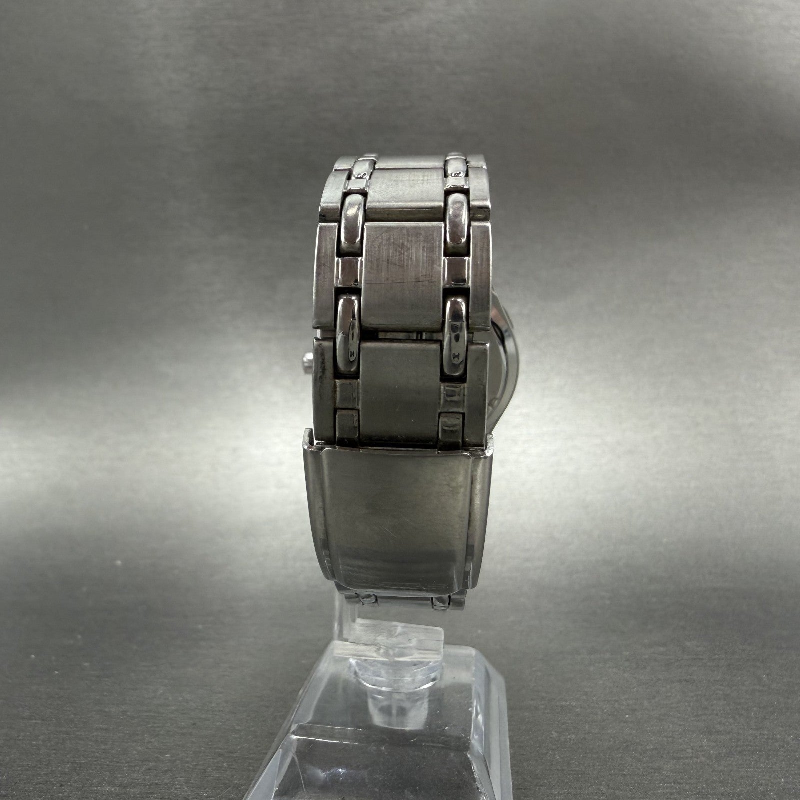 Seiko Watch Men 37mm Black Dial Silver Tone Date Round 7N42-9089 New Battery7