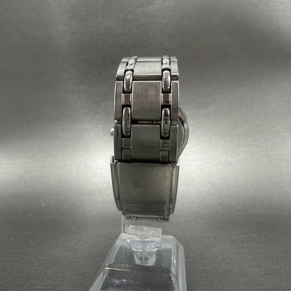 Seiko Watch Men 37mm Black Dial Silver Tone Date Round 7N42-9089 New Battery7