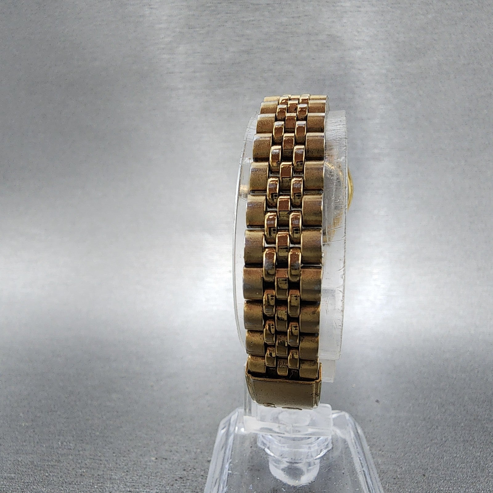 Seiko SQ Watch Women 24mm Gold Dial Gold Tone Daydate 24mm Round New Battery NBG8