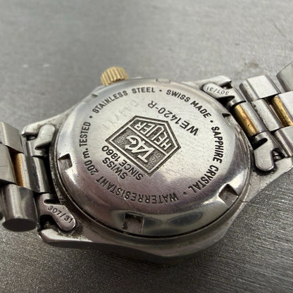 Tag Heuer Professional Dive Watch Women 27mm Gold Dial Two Tone Date New Battery9