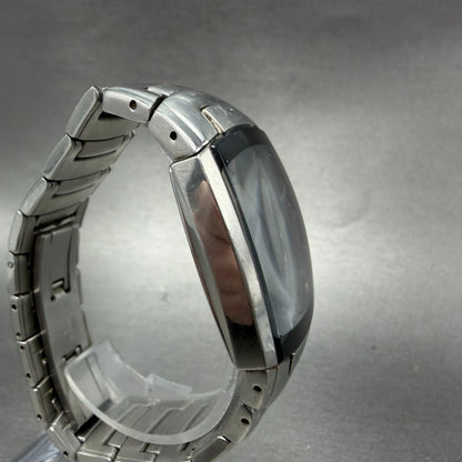 Bulova Tank Watch Men 30mm Black Dial Silver Tone Date 96G46 New Battery3