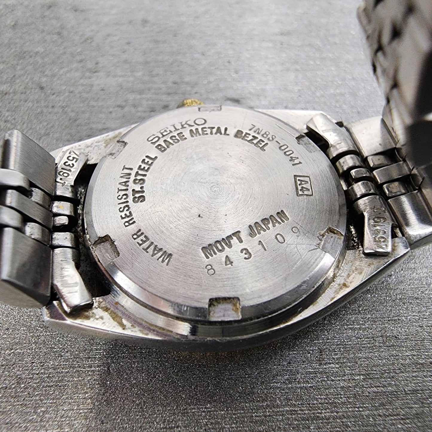 Seiko Watch Women 24mm Silver Dial Two Tone Daydate 7n830041 New Battery9