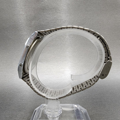 Citizen Q&Q Digital Watch Men 33mm Digital Black Dial Steel Octaogn New Battery6