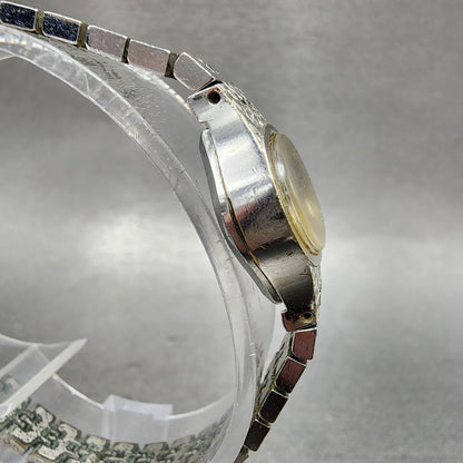 Seiko Watch Women 17mm Silver Dial Silver Tone Manual Round 117619 Runs VTG AB13
