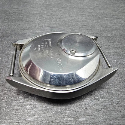 Seiko Watch Men 37mm White Dial Steel Date Round 3802 Movement 3802-7030 PARTS8