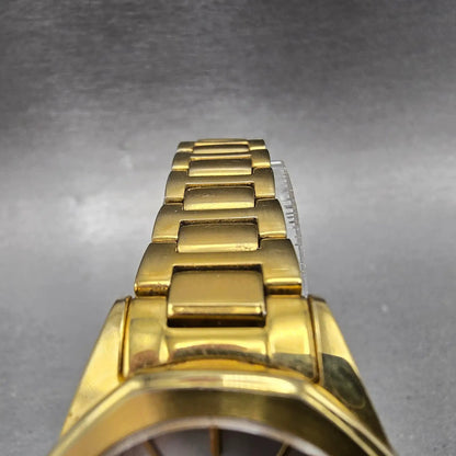 Citizen Eco-Drive Corso Watch Women 30mm Silver Dial Gold Date EW2582-59A Runs4