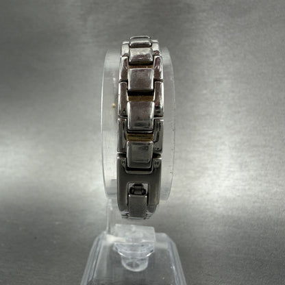 Seiko Watch Women 16mm Black Dial Two Tone Rectangle VTG 1N00-0GA0 New Battery7