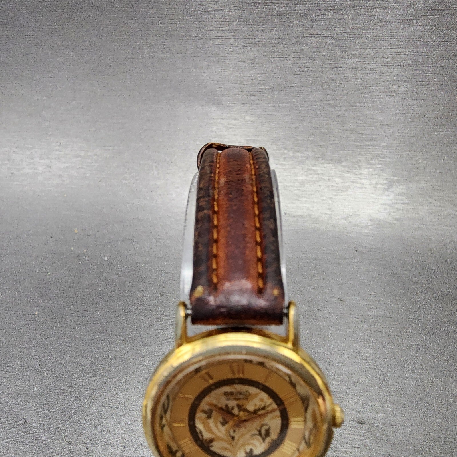 Seiko Watch Women 26mm Gold Floral Dial Gold Tone Round 1N000D59 New Battery4