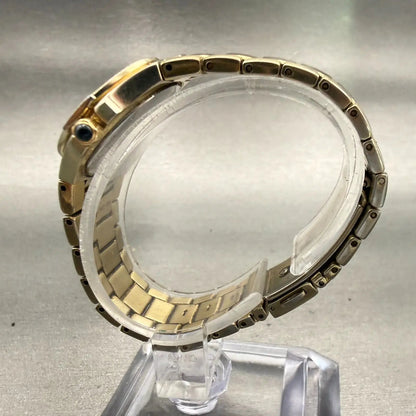 Seiko Coutura Watch Women 26mm MOP Dial Gold Tone Date Round 7N82-0CA0 New Batt6