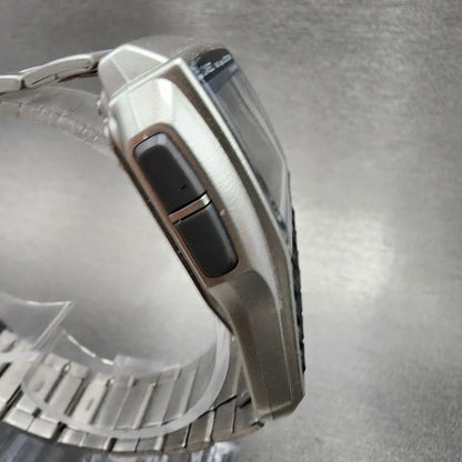 VTG Casio DBC32 Calculator Watch Men 38mm Silver Tone Rectangle New Battery3
