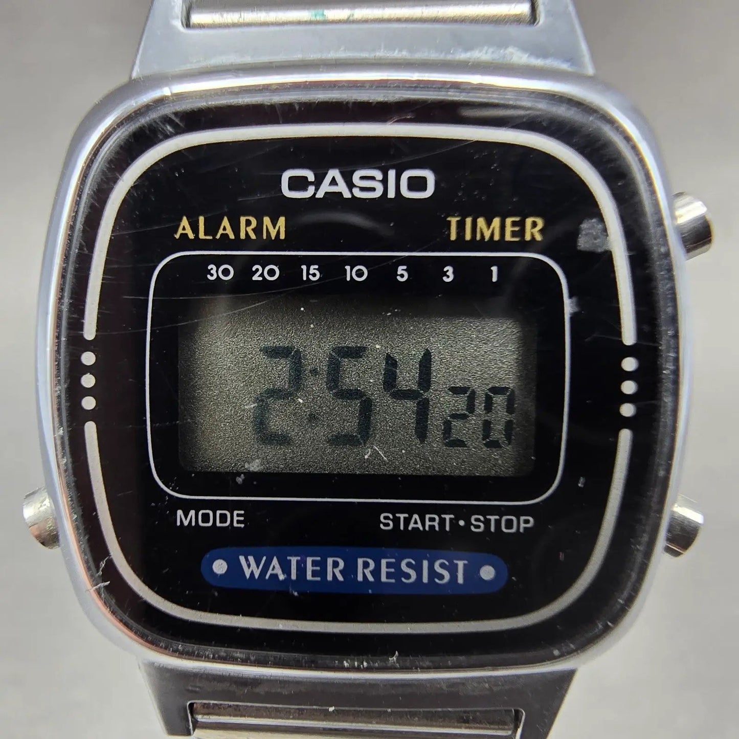 Casio Digital Watch Women 25mm Silver Alarm Chrono Daydate LA670W New Battery NQ1