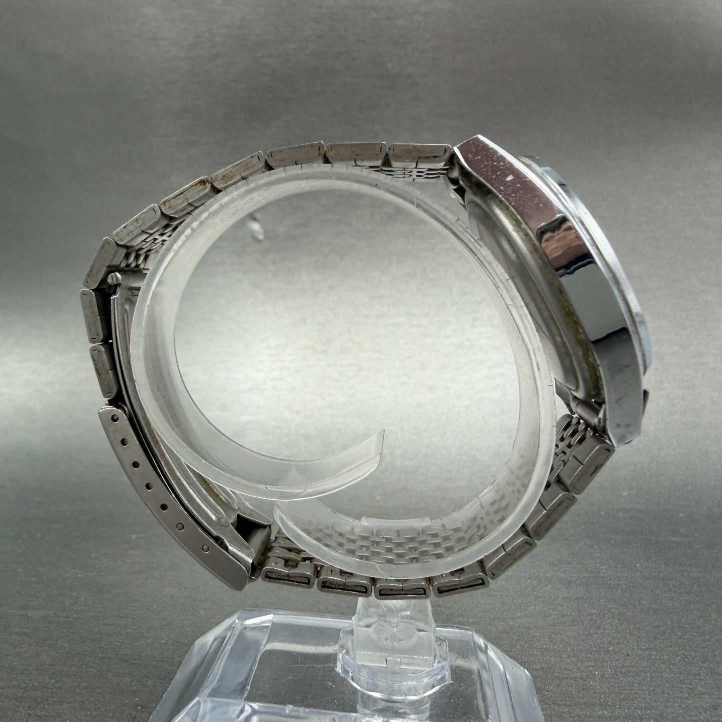 Citizen Vega Watch Men 34mm Silver Dial Silver Tone Daydate 1408-392001 PARTS9