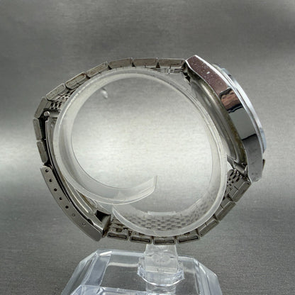Citizen Vega Watch Men 34mm Silver Dial Silver Tone Daydate 1408-392001 PARTS9