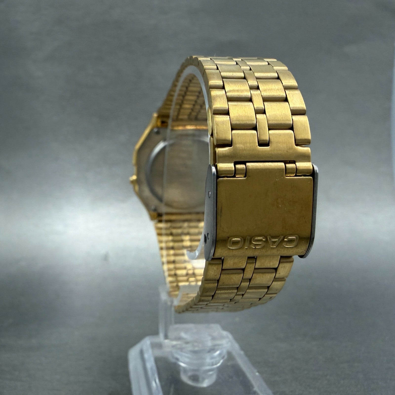 Casio Digital Watch Men 33mm Gold Tone Alarm Chrono Daydate A159WGE New Battery7