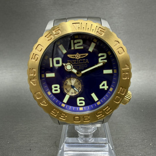 Invicta Pro Diver Watch Men 47mm Blue Dial Steel Small Second Round 5626 New Bat0