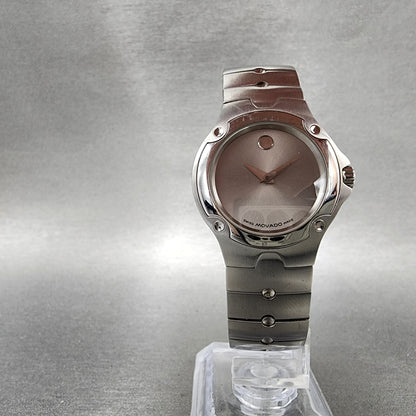 Movado Sports Edition Watch Women 27mm Silver Dial Stainless Steel New Battery4
