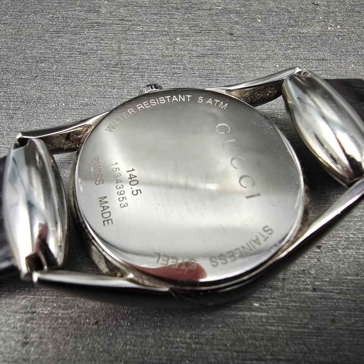 Gucci Horsebit Watch Women 30mm White Dial Steel 140.5 Round New Battery10