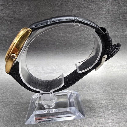 Seiko Watch Men 34mm Champagne Dial Gold Tone Daydate Round 7N43-8A89 New Batt X6