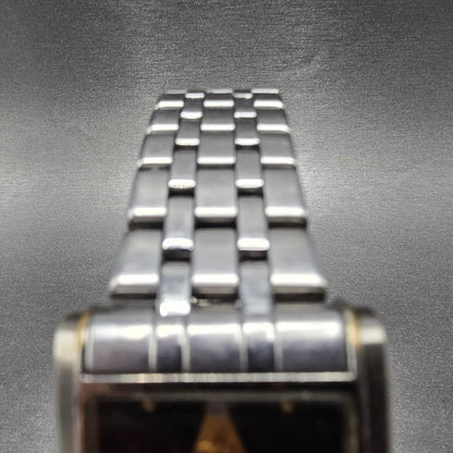 Bulova Freemason Tank Watch Men 30mm Black Dial Steel Rectangle PARTS5