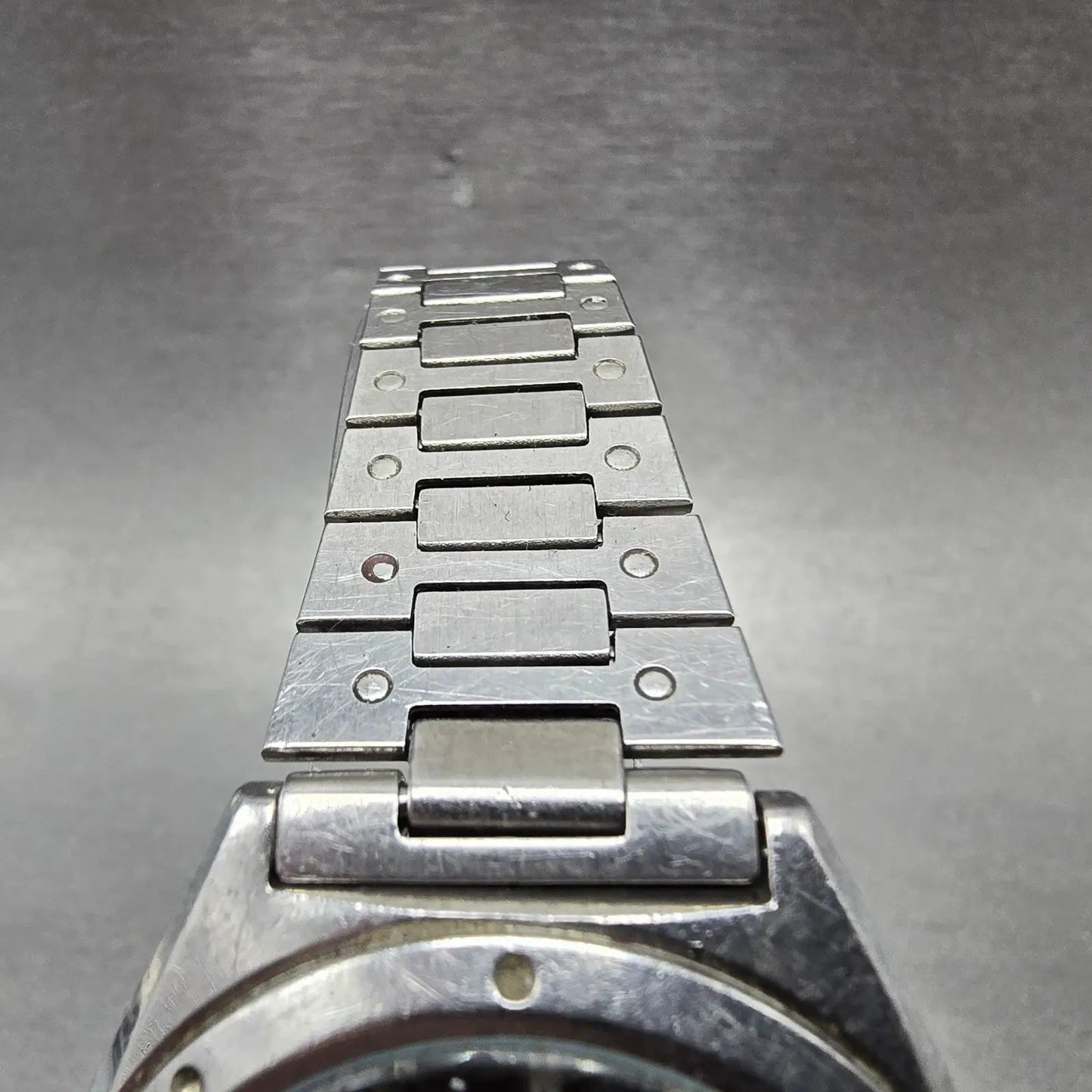 Orient Watch Men 38mm Black Dial Silver Tone Daydate Round 589613-70 READ NewBat4