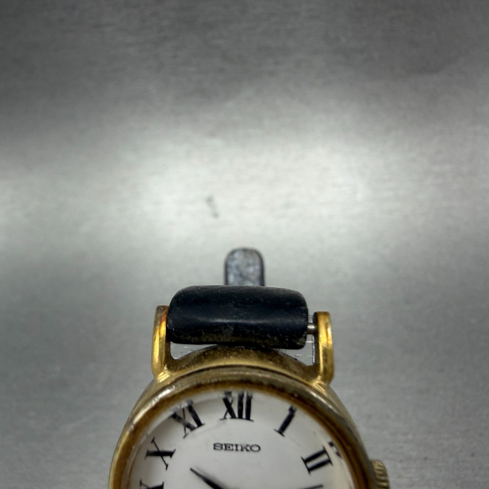 Seiko Socie Watch Women 23mm White Dial Gold Tone Oval Manual 11-8420 Runs VTG4