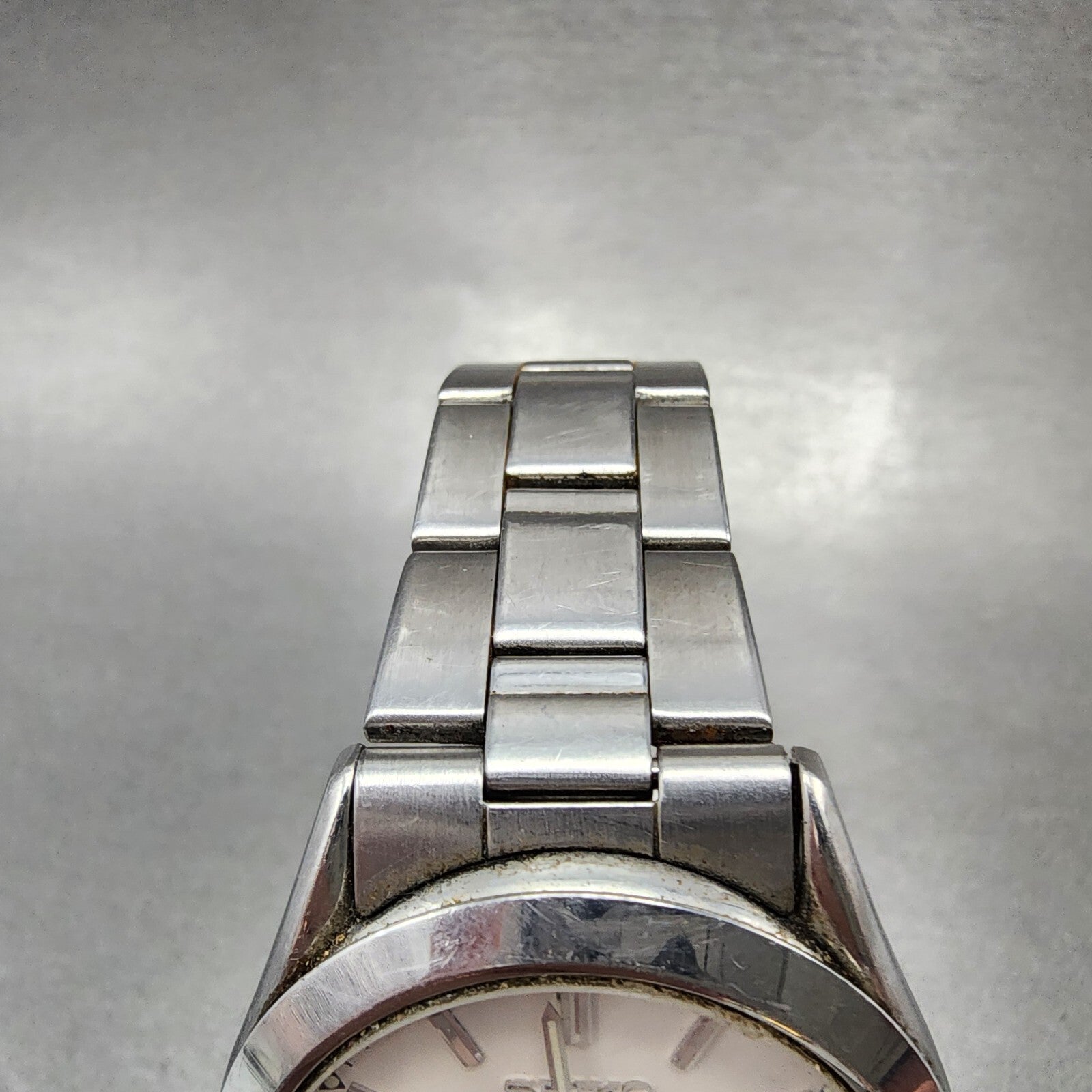 Seiko Watch Men 37mm White Dial Silver Tone Round Daydate 7n439080 PARTS5