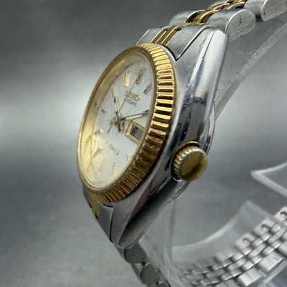 Seiko Automatic Watch Women 25mm Silver Dial Two Tone Daydate 4206-0519 PARTS4