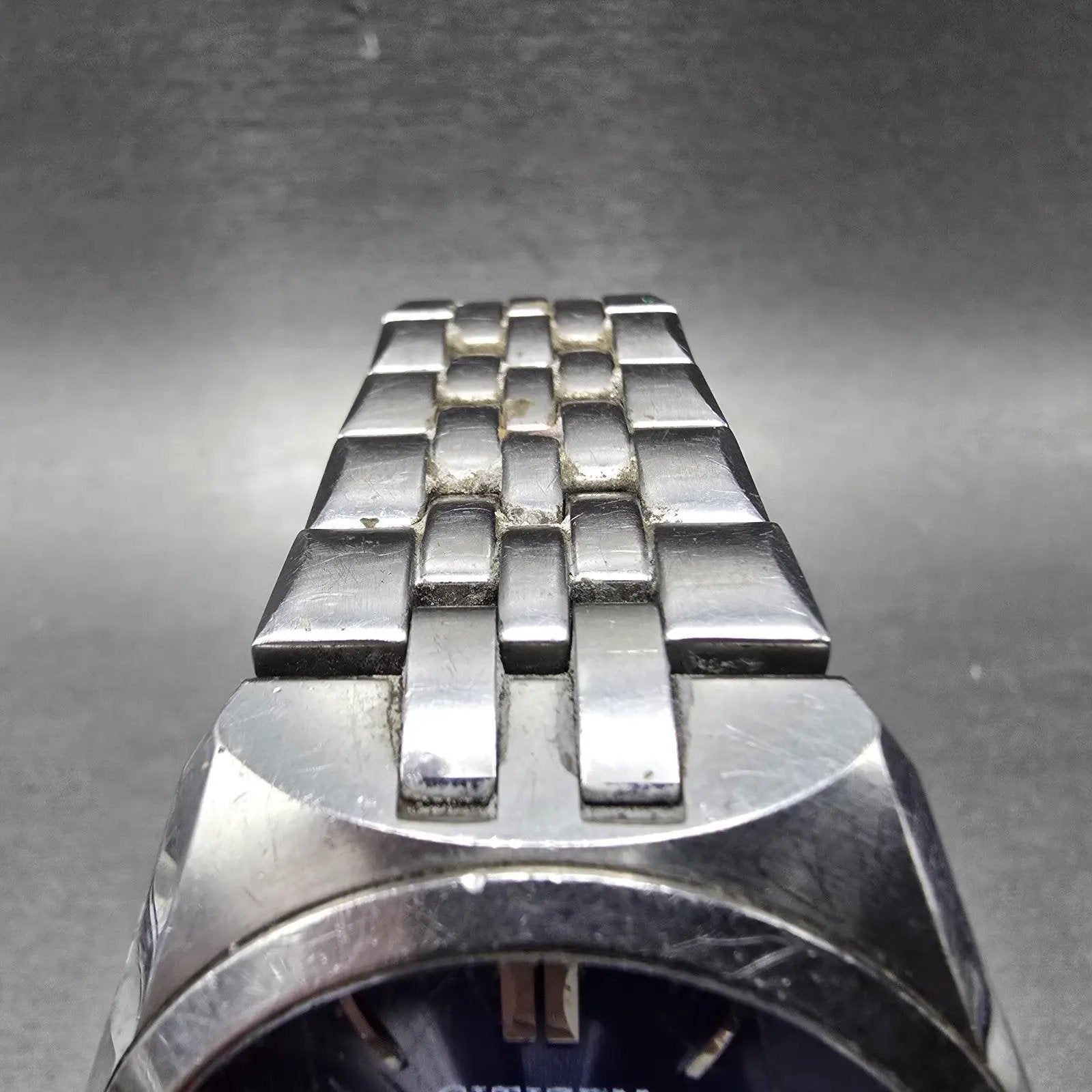 Citizen Eco-Drive Watch Men 40mm Blue Dial Silver Tone Date E111-S099641 Runs4