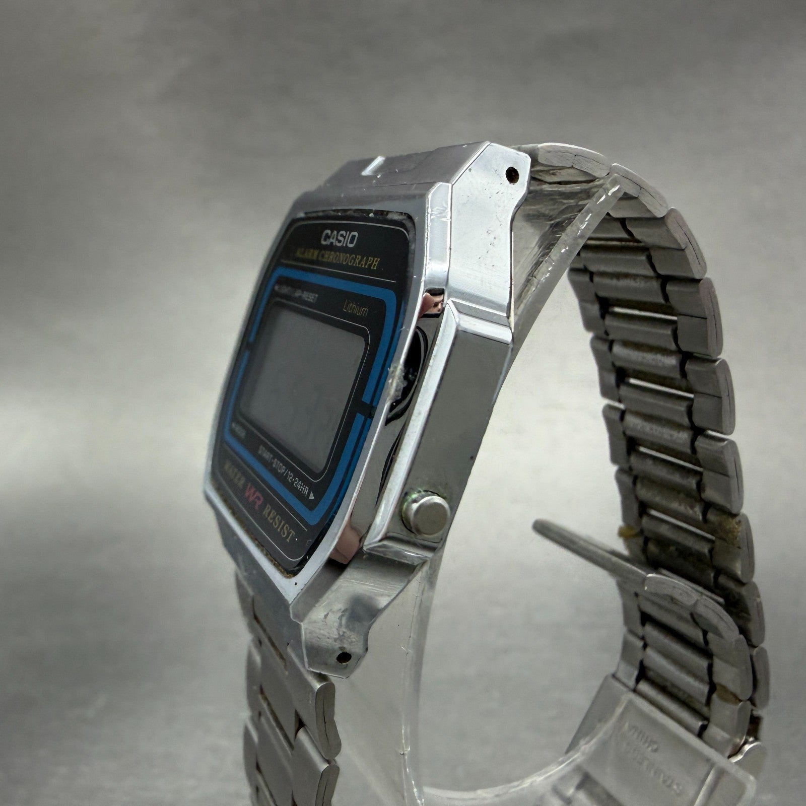 Casio A164W Illuminator Watch Men 36mm Digital Silver Tone Alarm Chrono New Batt2