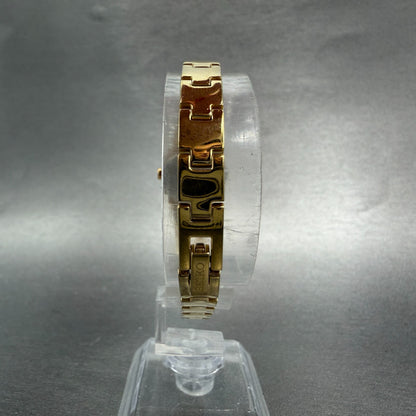 Seiko Watch Women 20mm Black Dial Gold Tone Round 1N00-0GM0 New Battery Vintage7