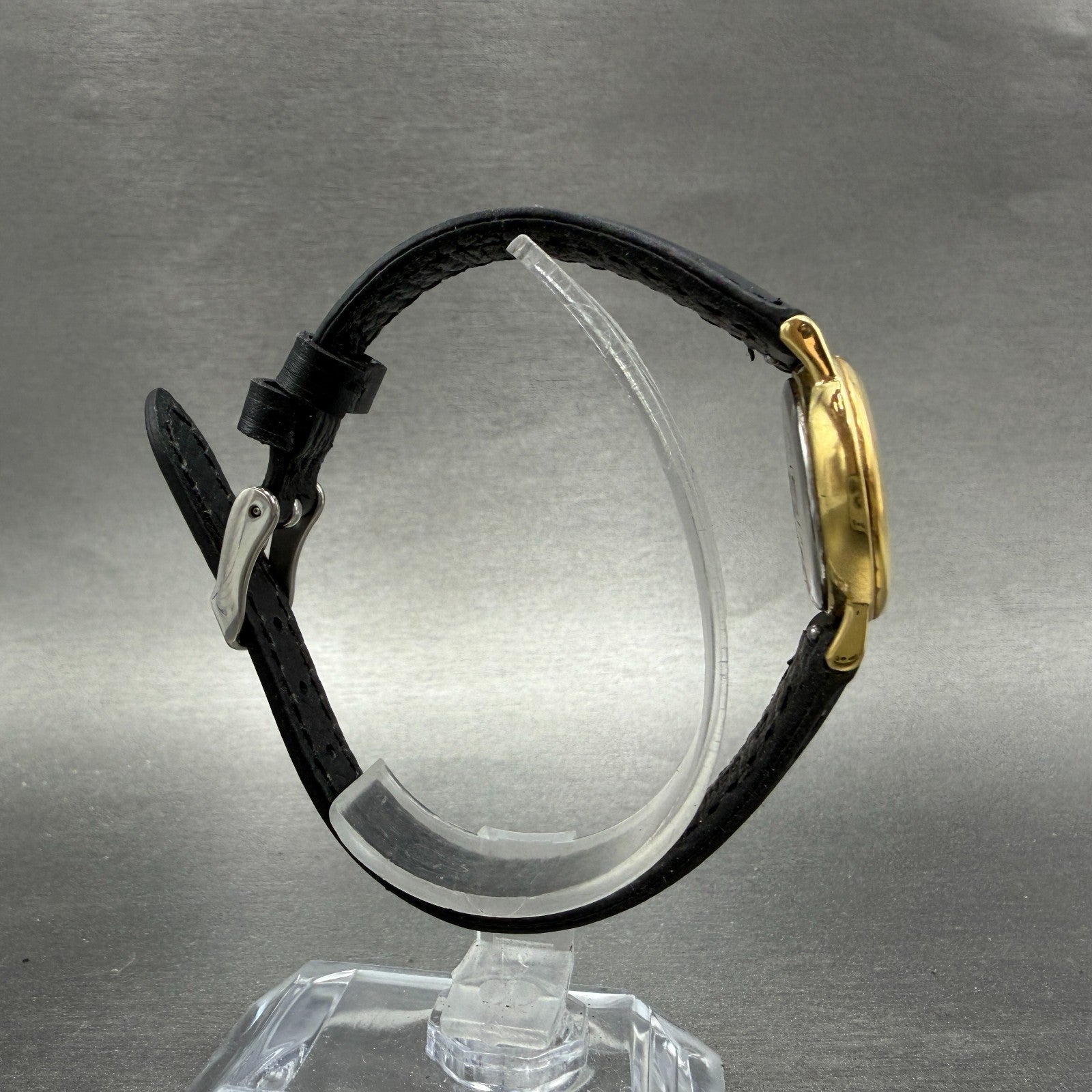 Tissot Watch Women 23mm Gold Dial Gold Tone Round E238 New battery8