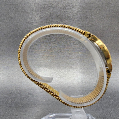 VTG Seiko Watch Women 22mm Champagne Dial Gold Tone Oval 23205290 New Battery8