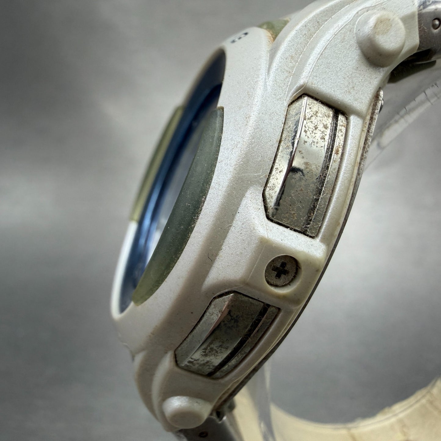 Casio Baby-G Watch Women 40mm White & Blue Alarm Chrono BGT-2000 New Battery2