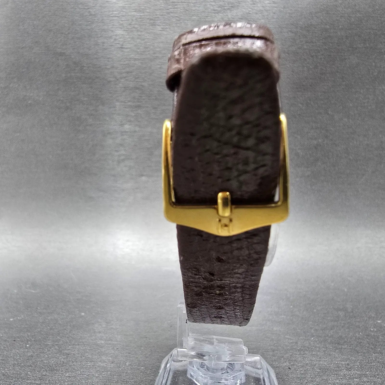 Gucci 3001M Watch Men 33mm Red & Green Dial Gold plated Round New Battery VTG7