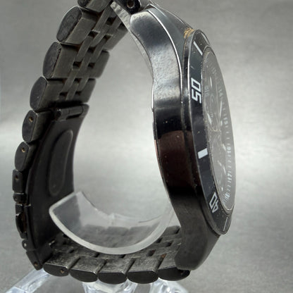 Swiss Military Hanowa Chronograph Watch Men 42mm Black Dial Black Tone READ!!!!!3
