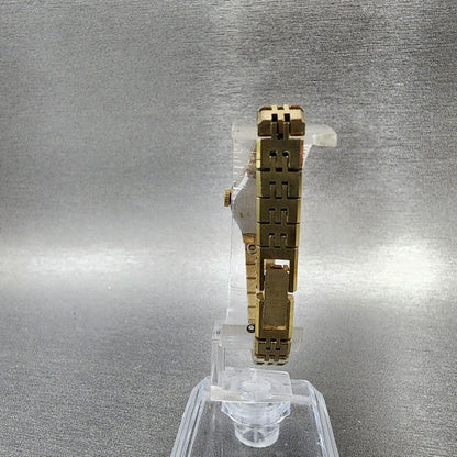 Seiko Watch Women 17mm Gold Dial Gold Tone Manual Round Runs 1106397