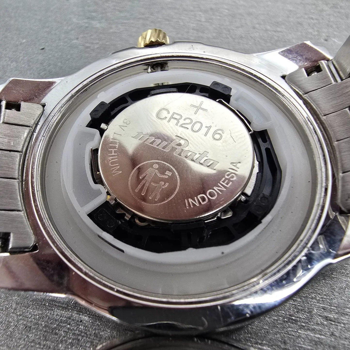 Bulova Precisionist Watch men 42mm Champagne Dial Two Tone Date 98B156 PARTS11