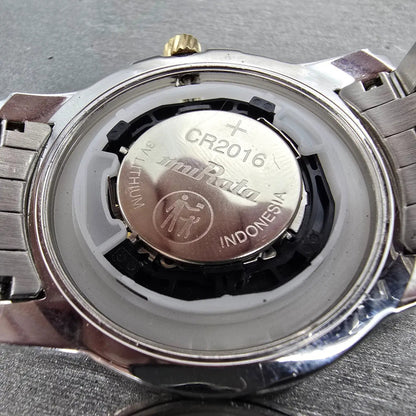 Bulova Precisionist Watch men 42mm Champagne Dial Two Tone Date 98B156 PARTS11