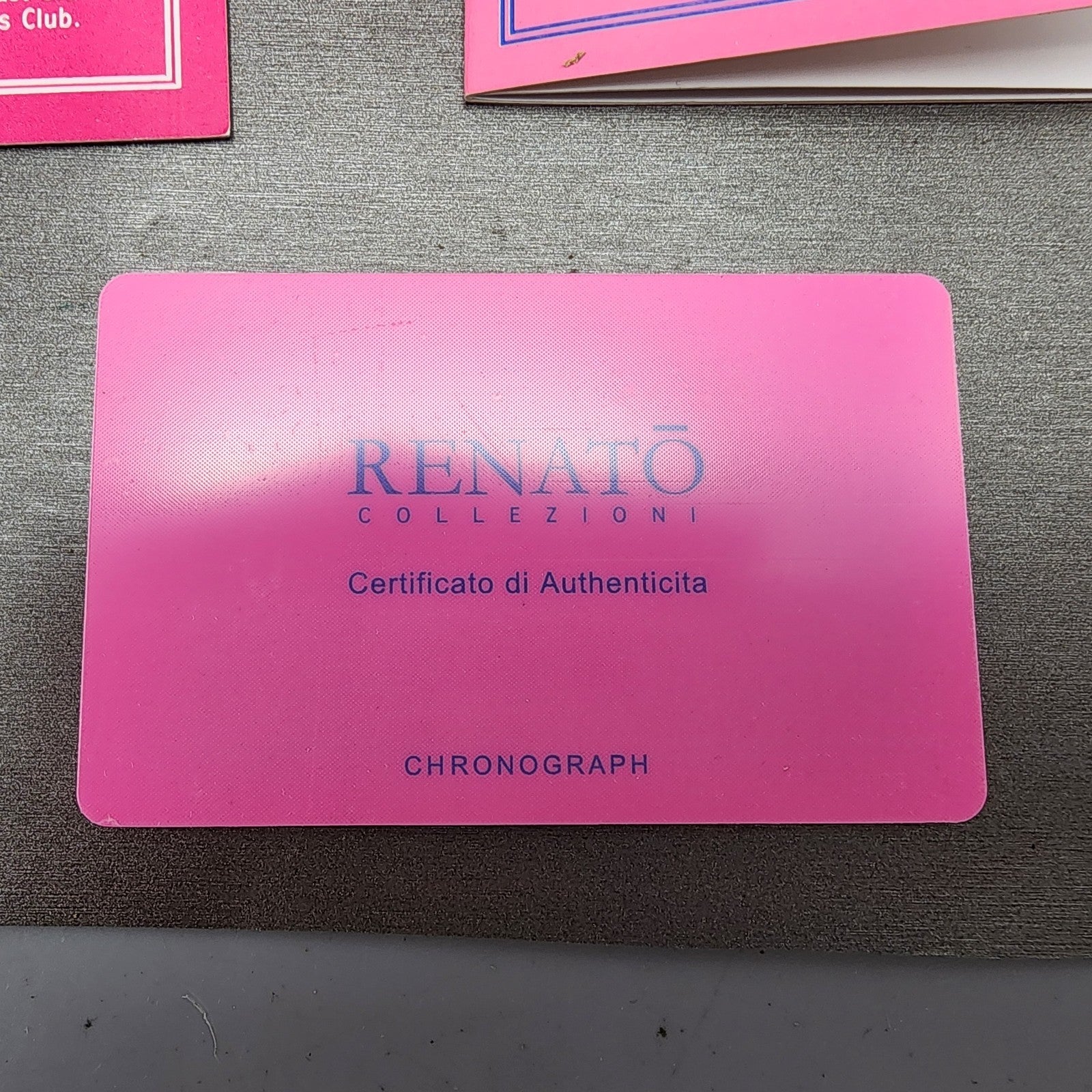 Renato Beauty Chronograph Watch Women 36mm Brown Dial Steel Diamond New Battery14