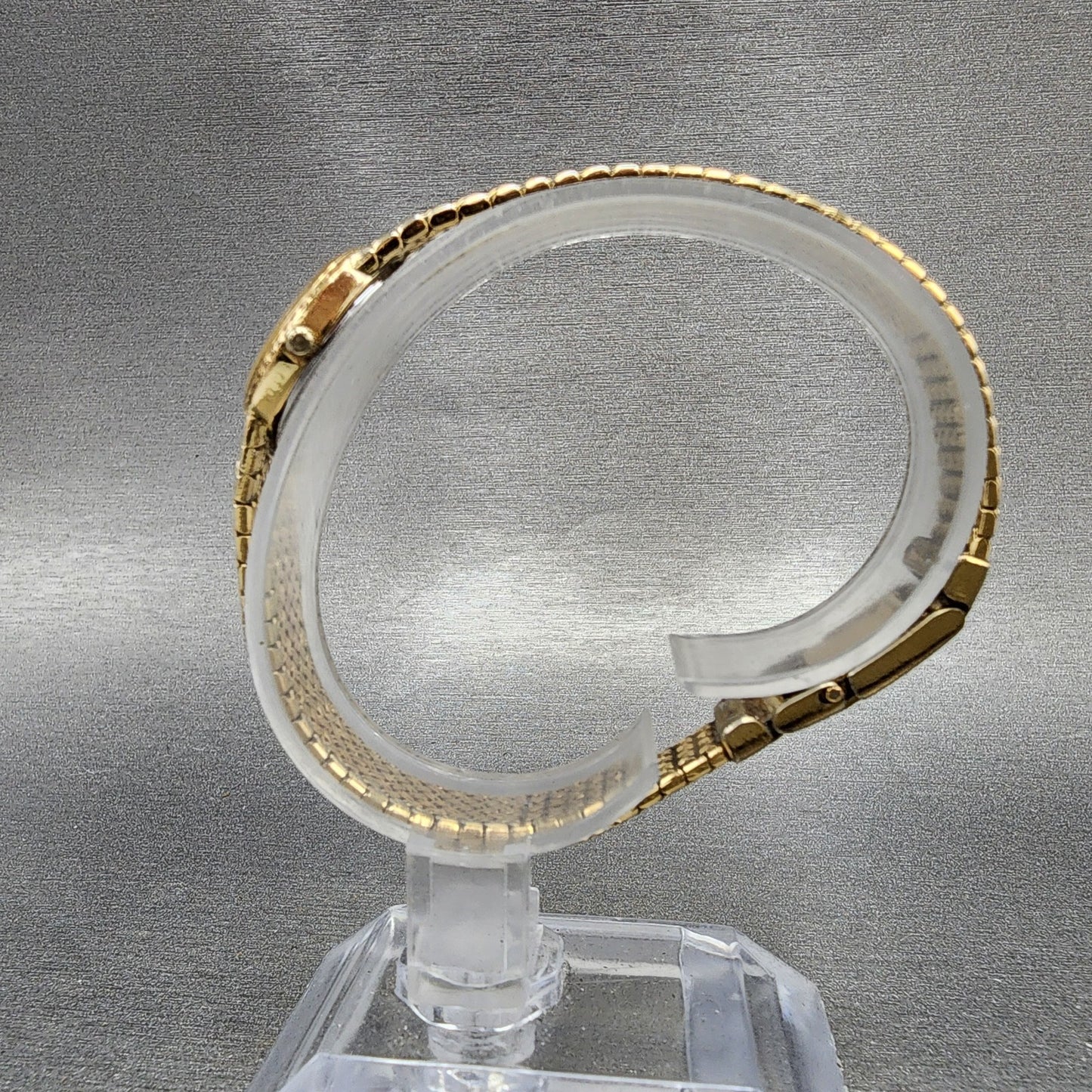 Omega De Ville Watch Women 16mm Gold Dial Gold Plated 791.0896 New Battery VTG6