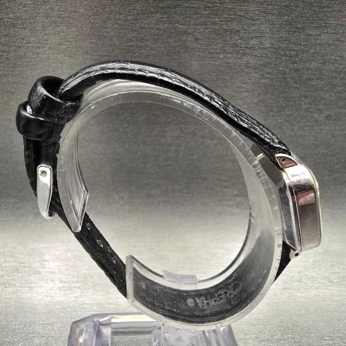 Seiko Watch Women 23mm Silver Dial Silver Tone Rectangle 16-5380 New Battery VTG8