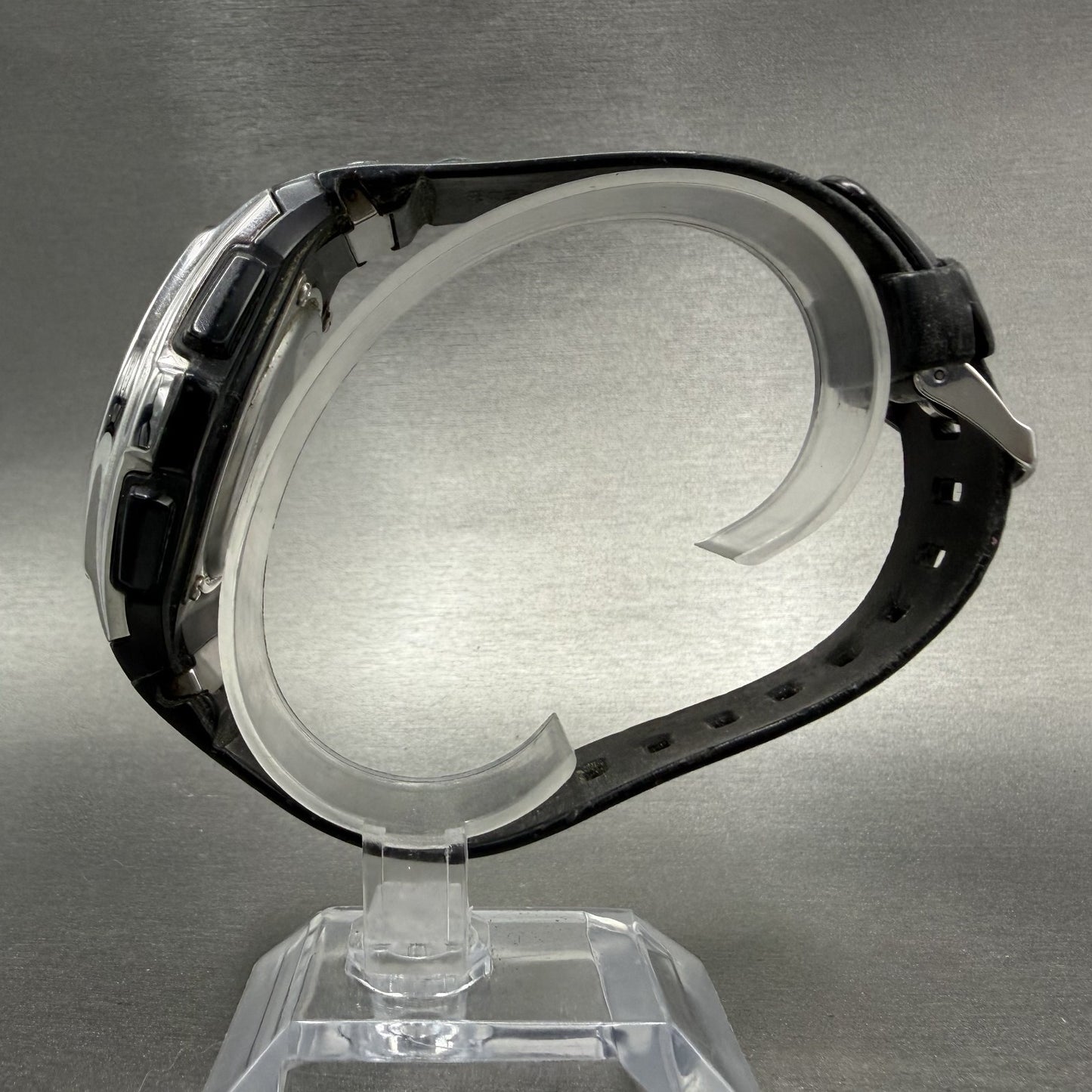 Casio Waveceptor WV-M120 Watch Men 45mm Digital Silver Black Alarm Chrono PARTS7