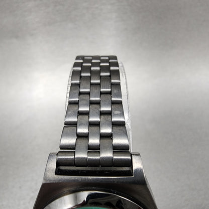 Nixon Time Teller Watch Women 27mm Blue Dial Black Tone Round New Battery4